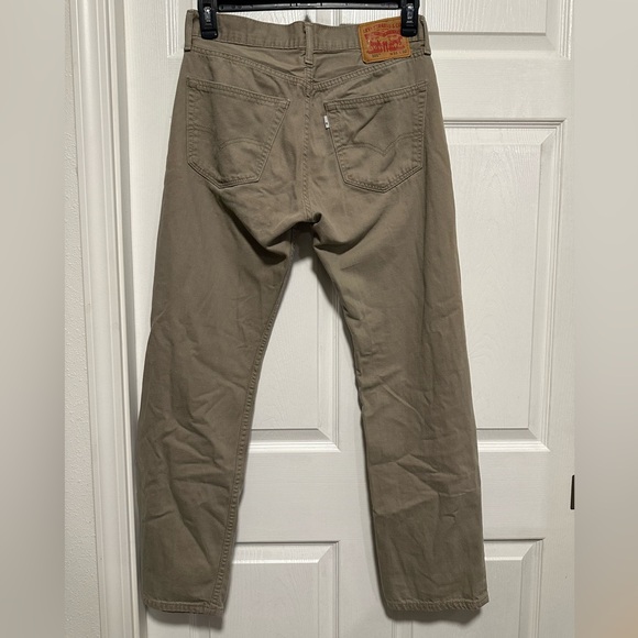 Levi's 505 Jeans Tan W31 L32 - Picture 3 of 5